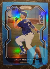 2021 Panini Prizm ROOKIE ZACH MCKINSTRY RC #92 CAROLINA BLUE Dodgers